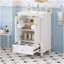 Meuble-lavabo de 24 po avec lavabo en céramique, portes à fermeture en douceur, cloisons de tiroir et rangement spacieux pour des salles de bain élégantes