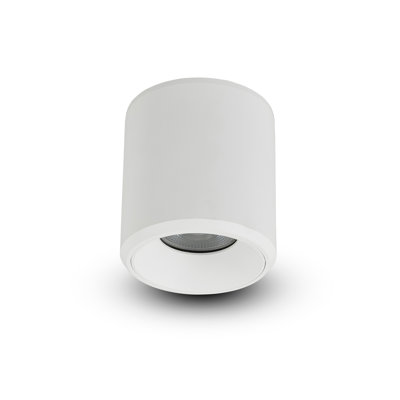 Node 4.25-in Round Integrated LED ETL Certified Surface Mounted Downlight, Beam Angle 33, White