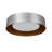 15" 3-Light Dimmable Flush Mount Ceiling Light, Modern Dual-Finish Satin Nickel with White Glass Shades-370440476