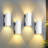 Modern Dimmable Led Outdoor Wall Light, Aluminum Rectangular Waterproof Wall Sconce Porch Light With Up Down Light And Tempered Glass Cover-1792578992-1792579006