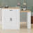 Extendable Island Console With Drawers, Cabinet, Shelving And Multi-Function Table