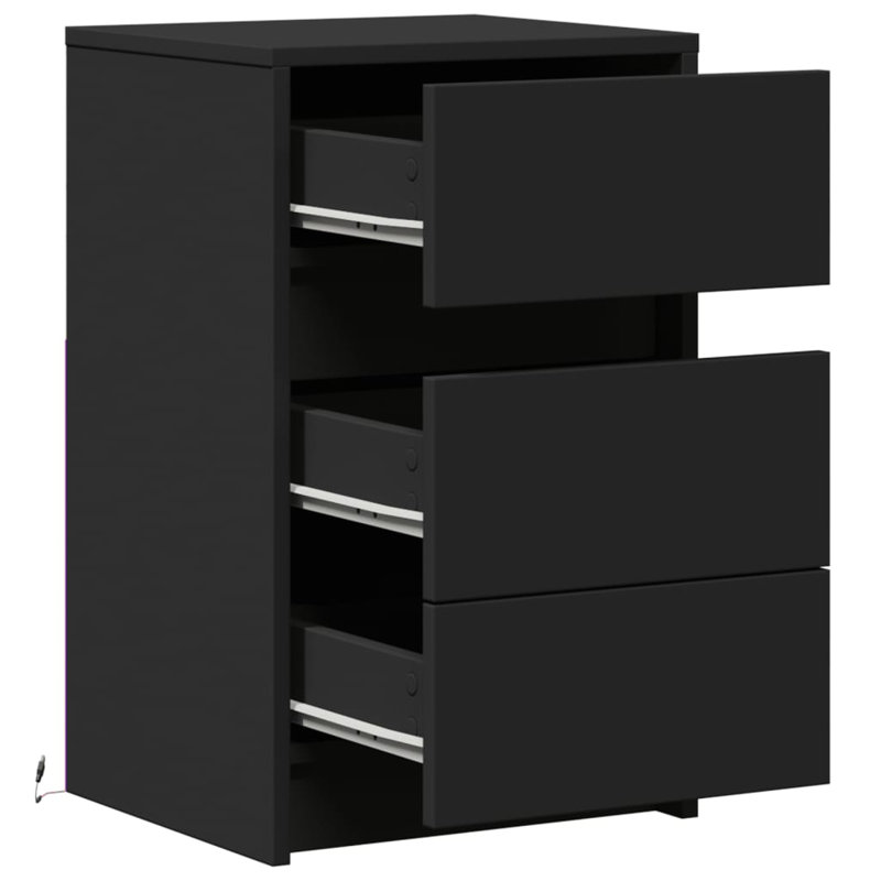 38cm W Manufactured Wood Bedside Table