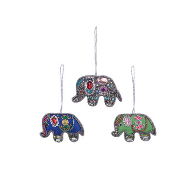 2.5'' Fabric Animals Hanging Figurine Ornament