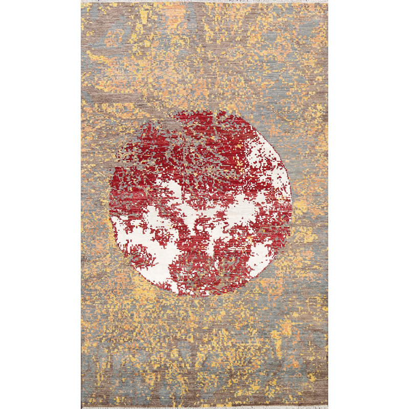 One-of-a-Kind 4'1" X 6'5" New Age Area Rug in