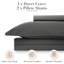 Ensemble de housse de couette en ardoise Southshore Fine Linens Southshore Basics, literie en microfibre à double brossage 90 g / m² avec fermeture à glissière cachée et attaches d'angle, 1 taie décorative, simple / simple TG-1947770617-1947736099