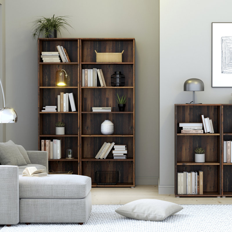 Belniak Standard Bookcase, (5 Shelves) 197"H x 54.60"W x 34"D
