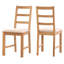 2 - Person Solid Oak Dining Set-91486987