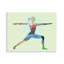 Art mural sur pied, pose de yoga debout par Tim Parker