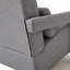 Chaise d'appoint moderne rembourrée, tissu en lin confortable avec coussin