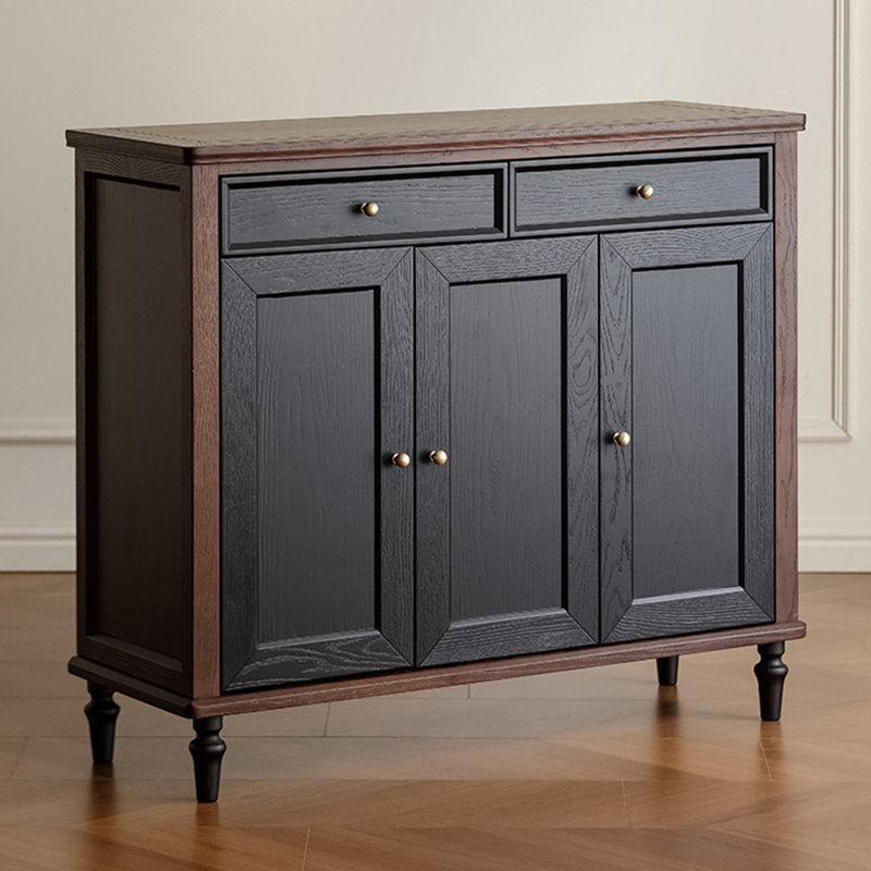 Banc de rangement Black & Coffee, Noir