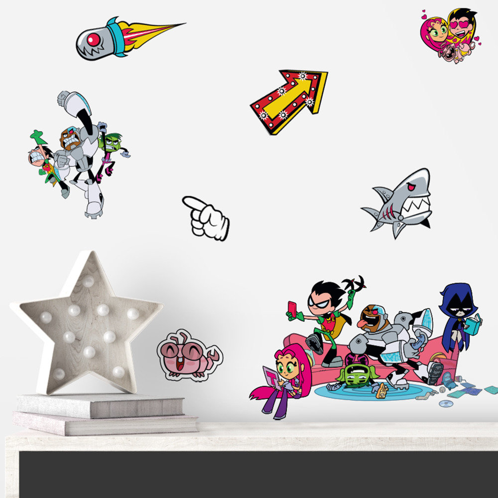 Room Mates Teen Titans Go! Peel and Stick Wall Decal - Wayfair Canada