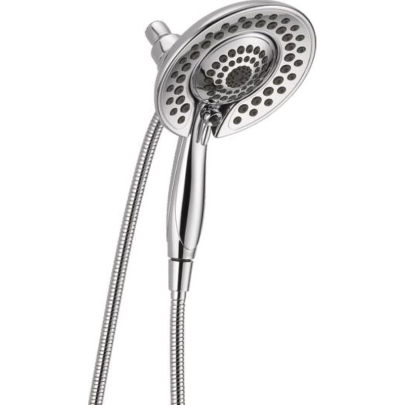 2.5 GPM Rain Dual Shower Head with H2Okinetic Technology, Chrome