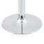 Table basse ronde en verre trempé transparent avec base en métal argenté poli, table centrale polyvalente de 27,5 pouces pour le salon ou les petits espaces, style moderne de luxe léger-129757871-129757869