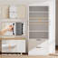 Armoire de cuisine de 71 po de hauteur, armoire de rangement avec tablette réglable et tiroirs pour la cuisine et le salon-1167484610