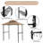 Outdoor Grill Gazebo 8 X 5 Ft, Shelter Tent, Double Tier Soft Top Canopy And Steel Frame With Hook And Bar Counters-112847607