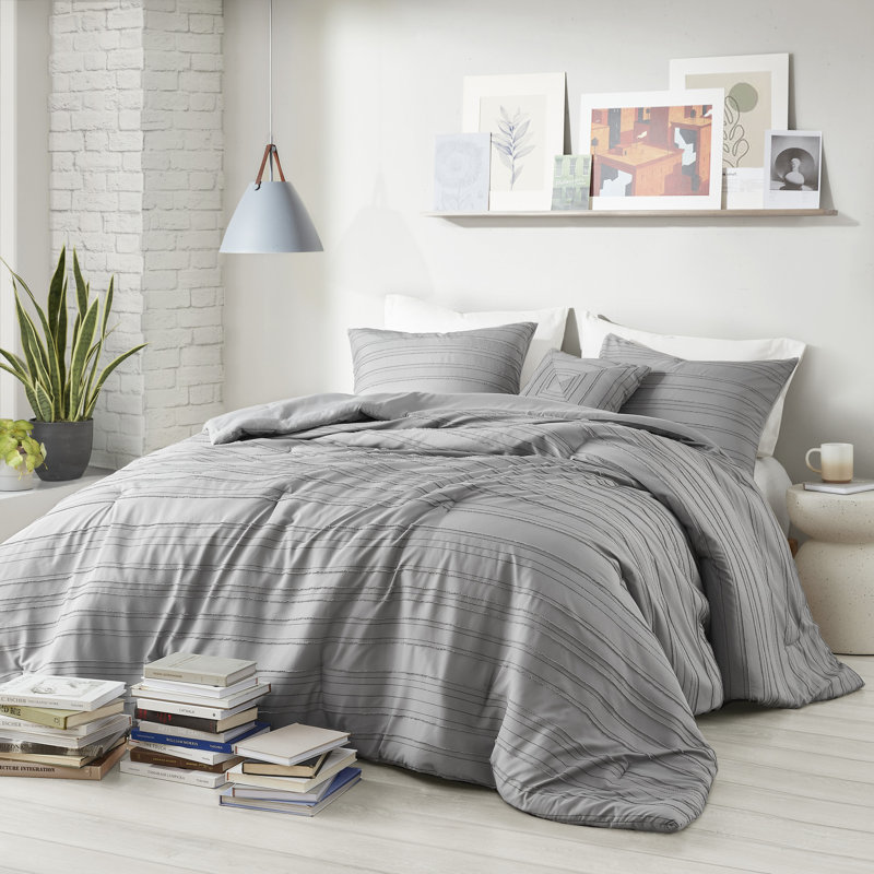 Ensemble d'édredon en jacquard à pince Oliver, Édredon simple / simple TG + 2 pièces supplémen