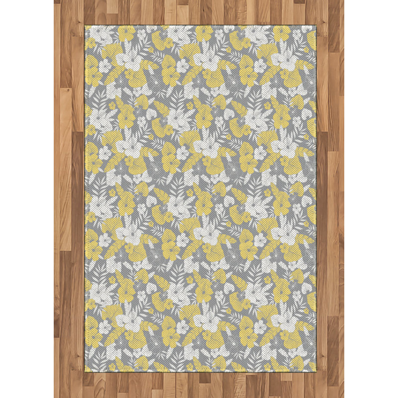 Luau High Density Long Fiber Poly Threads Decorative Area Rug Carpet, Rectangle 4' x 5'8"