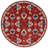 Caleesi Micro-Loop Hand Tufted Wool/Cotton Floral Rug in Rust/Beige/Blue-179423369
