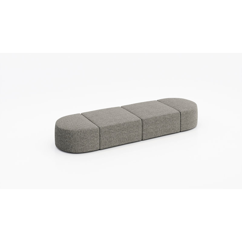 Siège modulaire pour 4 personnes - Tissu, Colombe