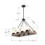 Luminaire suspendu linéaire à 8 lumières pour îlot de cuisine Dirit