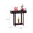 Console Table, Red Cocoa Brown, 36 Inch Hidden Storage Drawer
