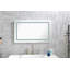 Miroir de salle de bain à DEL avec éclairage avant et arrière, grands miroirs muraux à intensité variable avec mémoire, 3 couleurs, miroir de meuble-lavabo à DEL-596110347