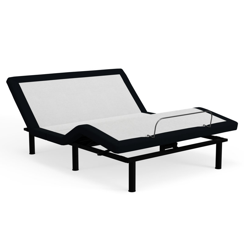 King Bed With Adjustable Base In Grey Metal - Zero Design, Head And Foot Articulations, Memory Settings, Wireless Operation , Simple Buttons, Remote Control