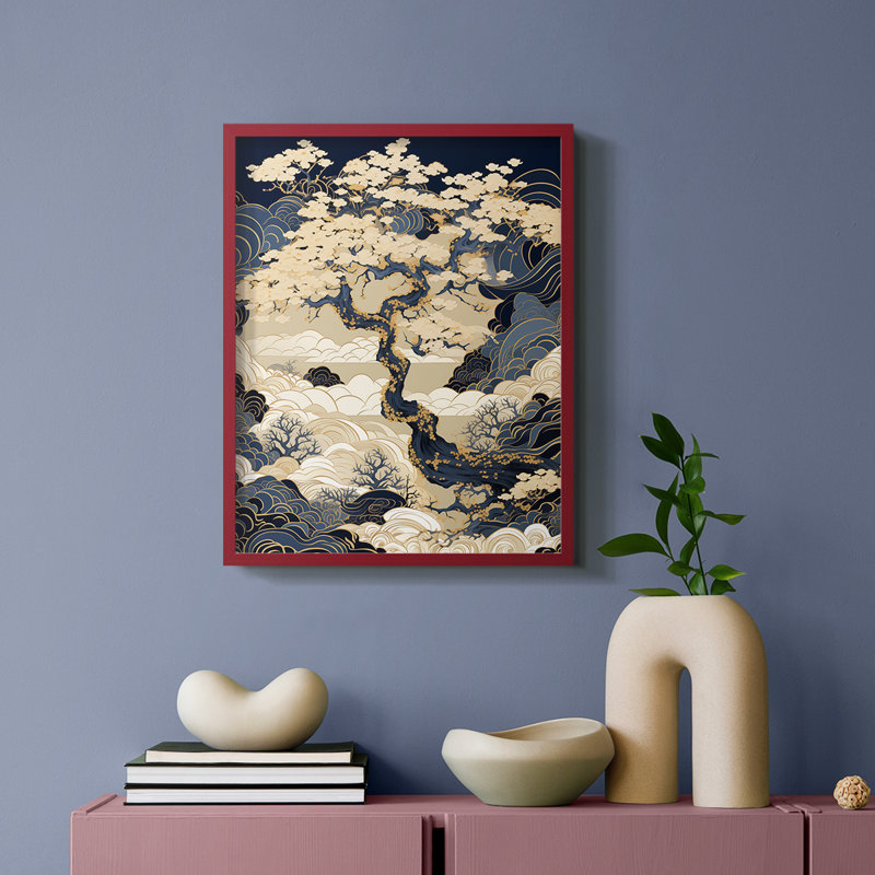 Paysages série CLxxxi - impression encadrée de qualité supérieure - prête à être accrochée - aucun clou requis