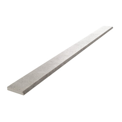 Gravina Pebble 1.8 in. x 24 in. Concrete Look Matte Porcelain Bullnose Tile Trim