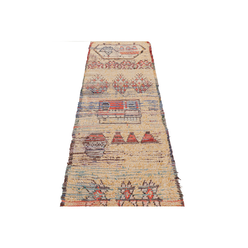 One-of-a-Kind 2'6”x7'1” Hand Knotted Area Rug