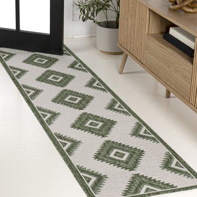 Tapis vert / crème Kyona