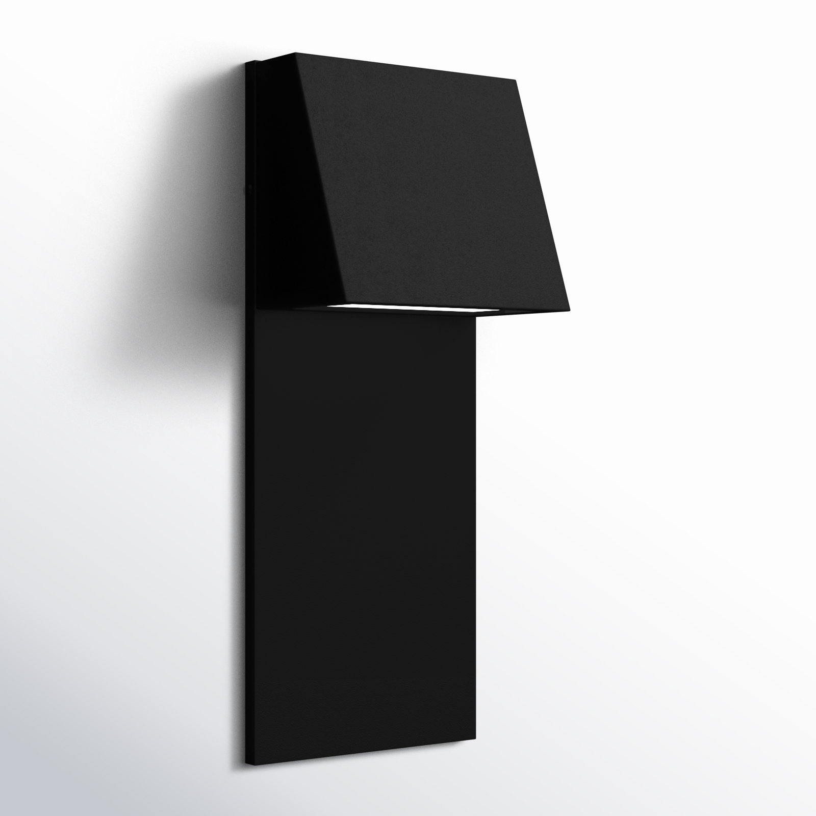 Canto Outdoor LED Wall Light, Black, 20" H x 8" W x 5" D