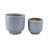Ceramic Stoneware Planter Pots With Drainage Holes And Glossy Glazed Finish Set Of 2-757900696