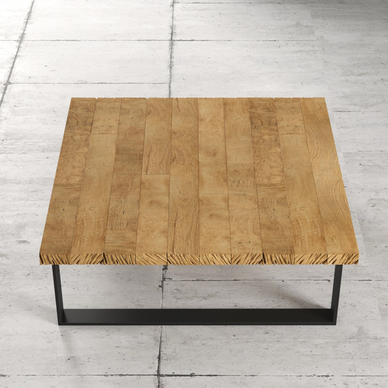 Beckner Solid Wood Top Coffee Table