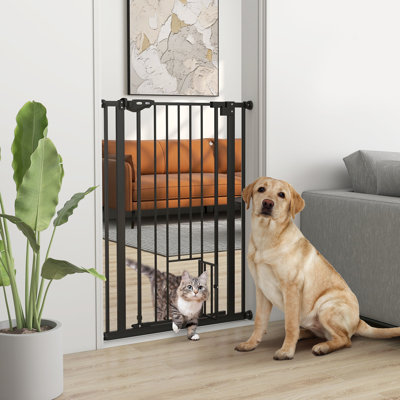 Pressure Mounted Pet Gate With Door