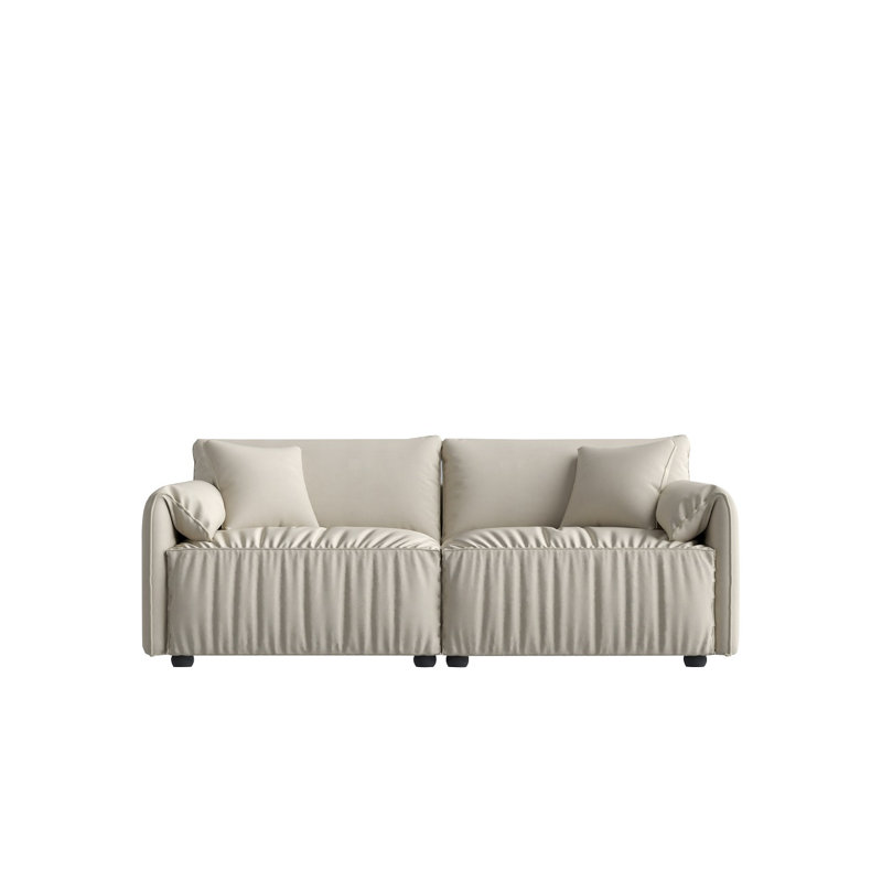 Wollert Fabric 75.62'' Reception Loveseat