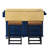 3PCS Farmhouse Kitchen Island Set With 2 Stools, Drop Leaf, Cabinet, Drawers, Door Shelves, And Power Outlet-1527378783