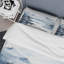 Ensemble de housse de couette Abstract Grey Blue Minimalisme Forest Reflections I - Microfibre de polyester-110398332