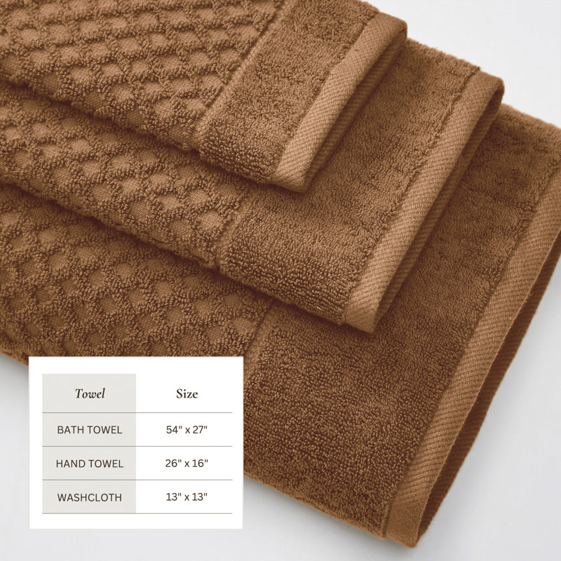 Copper Heavyweight Cotton Terry 6-Piece Towel Set