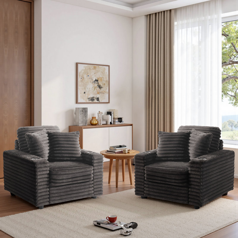 Upholstered Armchair, Chocolate