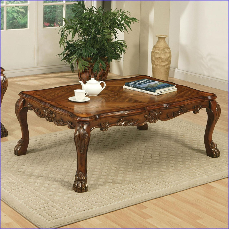 Table basse noire avec grain de bois naturel Tablette inférieure, peu encombrante Assemblage facile pour le salon
