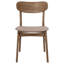 Husnain Dining Side Chair Walnut and Brown