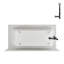 Baignoire en alcôve en acrylique blanc brillant avec drain externe 60 po x 30 po Streamline-101700365