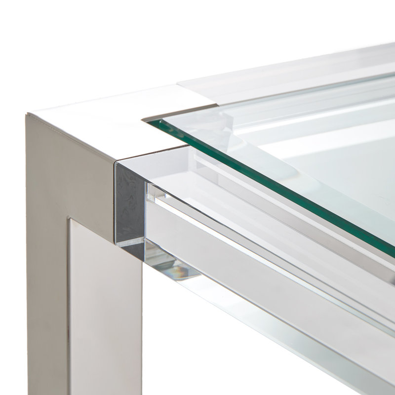 State Glass End Table