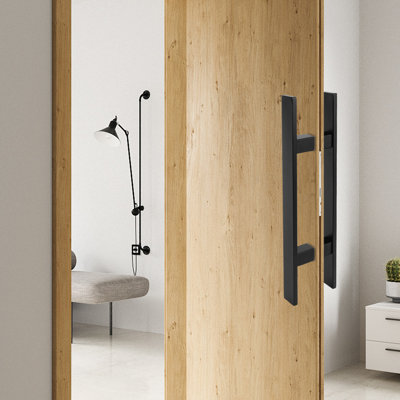 Poignée de porte à double face à tirer, poignée de porte en forme de H (1,57 (l))