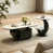Plateau gris/ base noire
