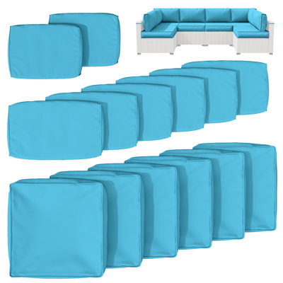 14-Piece Outdoor Seating Group Cushion Cover, Only Covers