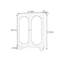 Armoire d'appoint de rangement en bois massif