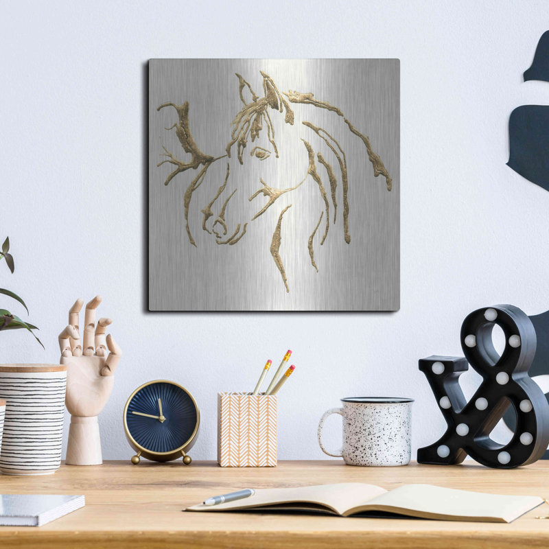 " Gilded Mare " by Chris Paschke, 12" H x 12" W