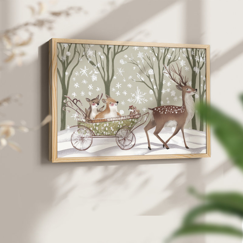 Art de Noël - XLIV - reproduction encadrée - réarmable, H 11 po x l 14 po, Naturel